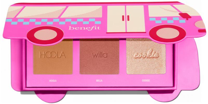 Benefit Beauty Bus Stop Cheek Glow Trio Chistmas Beauty Palette palette multifonctionnelle
