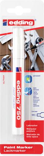 Edding 750 Paint Marker 4-750-1-4049 Lackmarker Weiß 2 mm, 4 mm