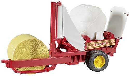 bruder Ballenwickler mit ockerbraunen Ballen Fertigmodell Landwirtschafts Modell