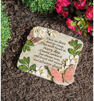Evergreen Those We Love, Butterflies Garden Stone