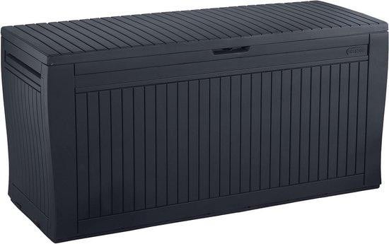 Keter Opbergbox Tuin - Waterdichte Kussenbox voor Buiten - 270 Liter - Grafietgrijs