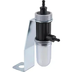 Flüssigkeitssperre mit Kondensatgefäß und Winkel Anschlüsse 4-6 mm
