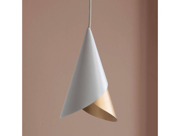 UMAGE Designer Hängelampe Cornet, dimmbar, weiß / opal, für Wohn- / Esszimmer, Aluminium, Skandinavisch, Pendelleuchte