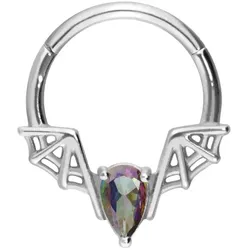 Chirurgenstahl Segmentring Clicker FLEDERMAUS