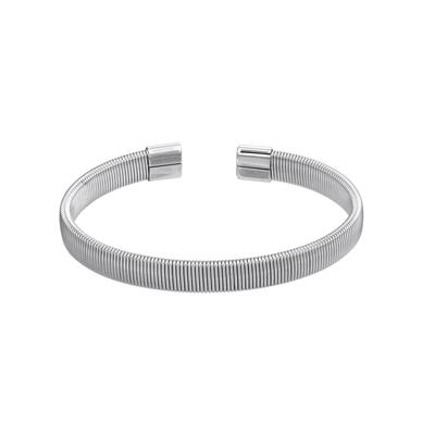Armreif LADY, silber (silberfarben, silberfarben), Armbänder, Damen, Edelstahl, Armreif