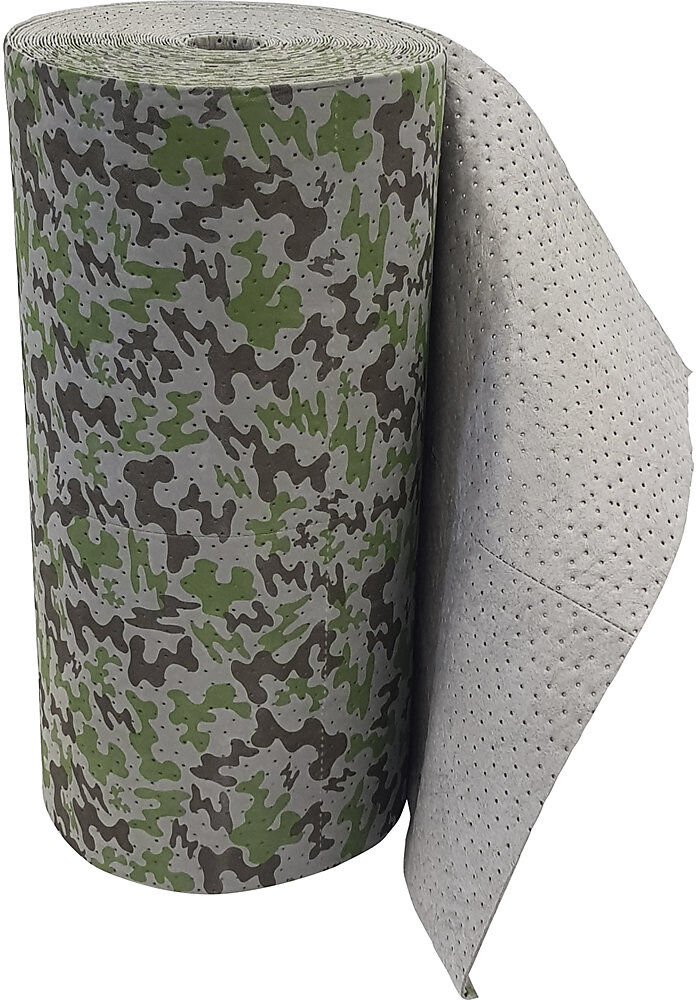 kaiserkraft BASIC Bindevlies, Tuch-Rolle, Camouflage, universal, 800 mm x 4 m, VE 2 Stk