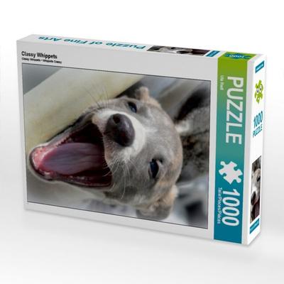 CALVENDO Puzzle Classy Whippets | 1000 Teile Lege-Größe 64x48cm Foto-Puzzle für glückliche Stunden