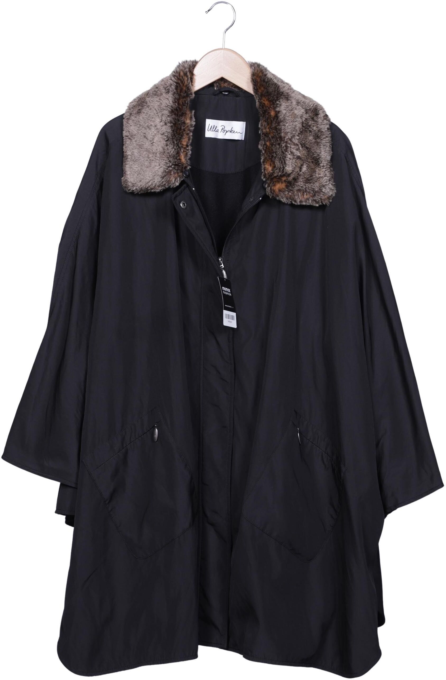 Ulla Popken Damen Jacke, Schwarz, Gr. Onesize, Synthetik - Second Hand