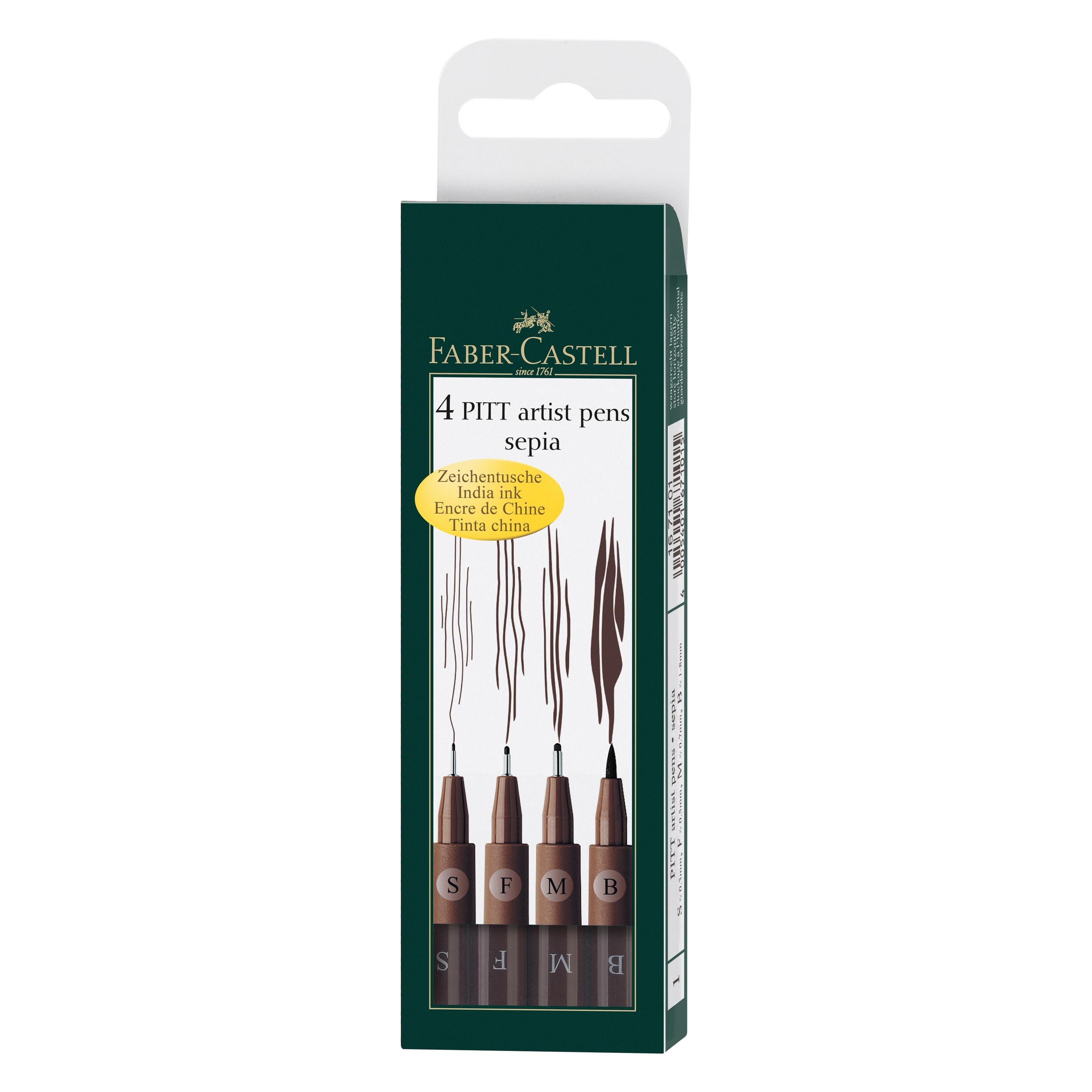 Faber-Castell Pitt artist pen (4x) (167101)