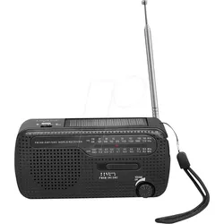 LOGILINK SP0074 - Outdoor- / Kurbelradio, Taschenlampe, Powerbank, Solarpanel