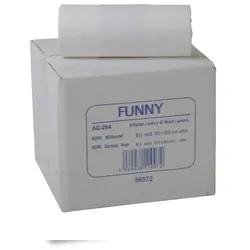 Plock GmbH Müllbeutel Funny - 1800 Abfallbeutel – extra - transparent - ca. 90 L