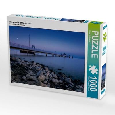 CALVENDO Puzzle Anlegestelle Immenstaad 1000 Teile Puzzle quer | 1000 Teile Lege-Größe 64 × 48 cm Foto-Puzzle für glückliche Stunden