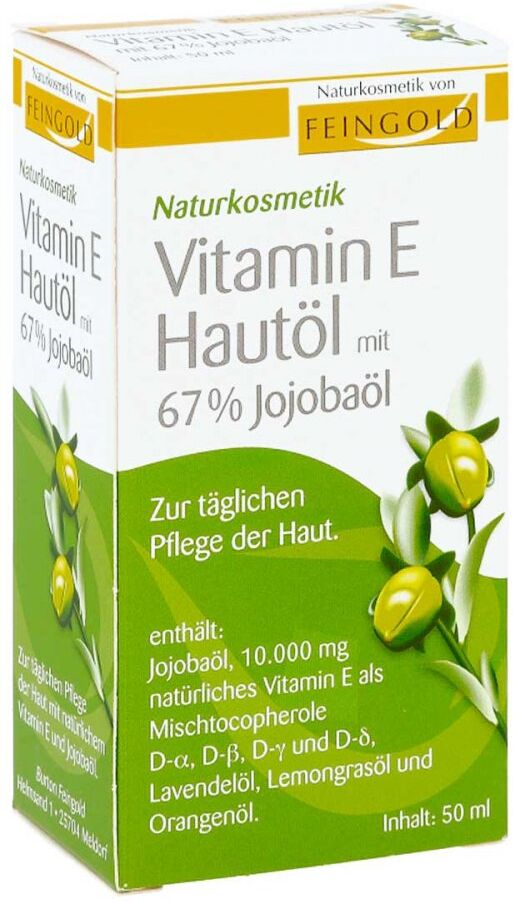 Vitamin E Hautöl mit 67% Jojobaöl