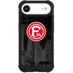 Nivocase Hülle für Apple iPhone Air Stossfeste Handyhülle NIVOmax Case Schwarz Fortuna Düsseldorf Logo (Apple iPhone Air), Smartphone Hülle, Schwarz