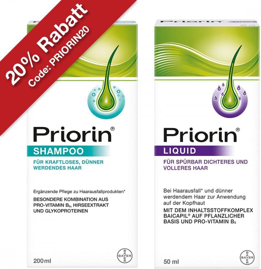 Priorin Shampoo und Liquid Pumplösung bei Haarausfall
