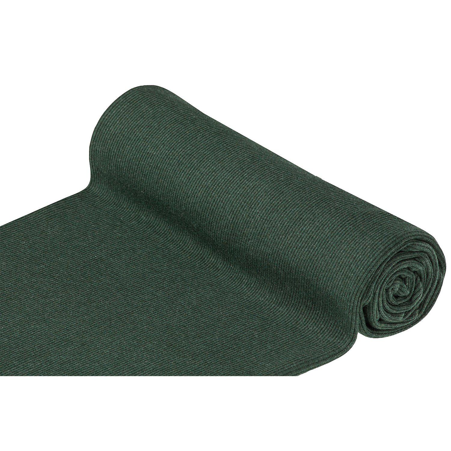 Rippen-Bündchenstoff "Comfort", grün-melange