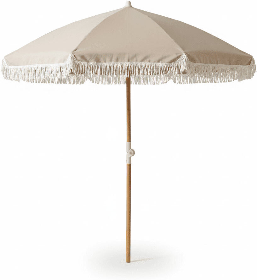 Highland Dunes 195 cm W X 195 cm D Round Cantilever Parasol with Manual Lift Natural 23,000cm H X 195cm W X 195cm D