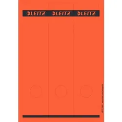 Leitz PC-beschriftbare Selbstklebende Rückenschilder 1687 Lang Für Leitz 1080 Qualitäts-Ordner Rot 62 x 285 mm 75 Stück