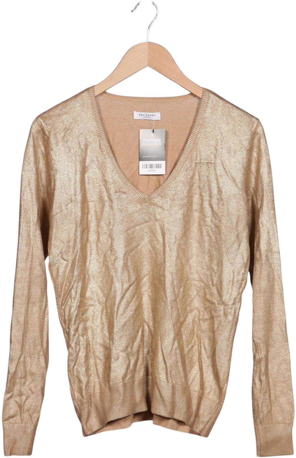 Equipment Damen Pullover, Gold, Gr. S, kein / Etikett - Second Hand
