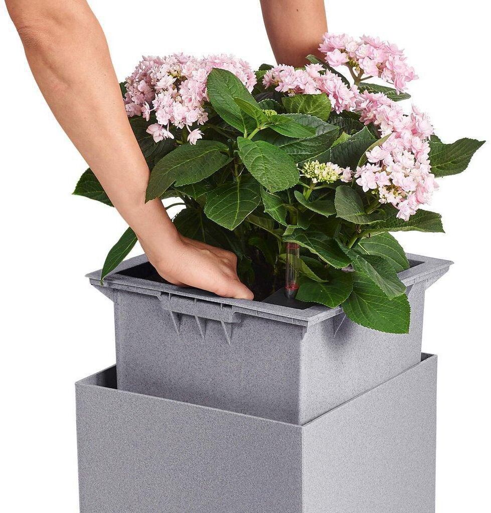 Blumentopf "Lechuza", schwarz, Pflanzgefässe, Blumentopf schwarz Einheitsgröße