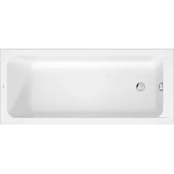 Duravit D-Code Badewanne, 1600x700mm, Rechteckig, Einbauversion, 213 Liter, 1 Rückenschräge, weiß hochglanz, 700669000000000