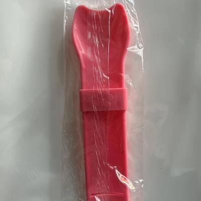 Uplifted Trends Cat Feeder Spoon For Lickable Wet Cat Treats Easy Pet Snack Feeding Tool pink