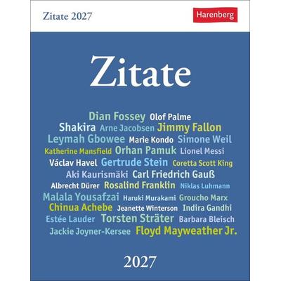 Zitate Tagesabreißkalender 2027