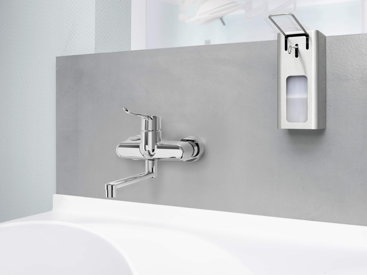 Hansa Waschtisch-Batterie HANSACLINICA Digital+ 0155, Bluetooth chrom, 01556279 01556279