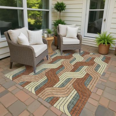 Addison Rugs Machine Washable Indoor/ Outdoor Modern Pathway Chantille Rug