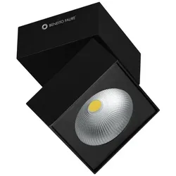 Beneito & Faure 14W dreifarbige Rubyc-Wandleuchte mit verstellbarer schwarzer quadratischer LED