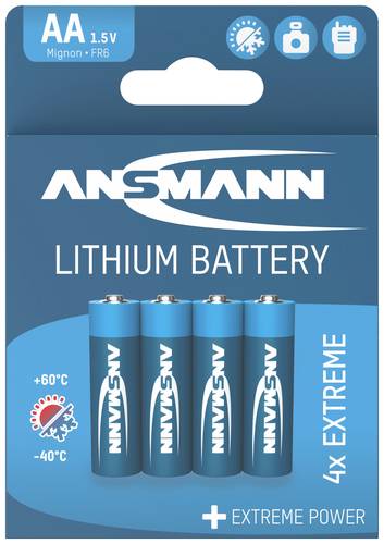 Ansmann Extreme Mignon (AA)-Batterie Lithium 2850 mAh 1.5V 4St.