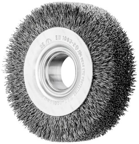 PFERD TOOLS POS Rundbürste breit ungezopft RBU Ø80x20xvariable Bohrung Stahl-Draht-Ø0,20 Schleifbock POS RBU 8020/20 ST 0,20
