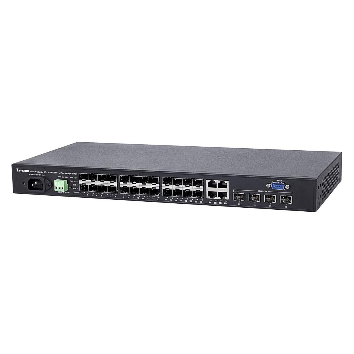 Vivotek AW-GTS-287A 20xGE SFP + 4xCombo GE + 4x 10G SFP+ L2 Plus Managed Switch (28 Ports) (AW-GTS-287A)