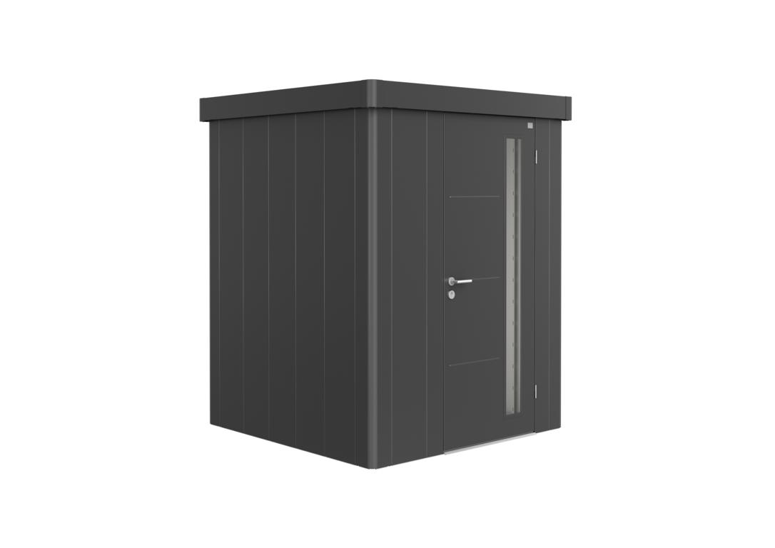 BIOHORTGARTE Gerätehaus Neo 1A Standardtür dunkelgrau-metallic 16904216