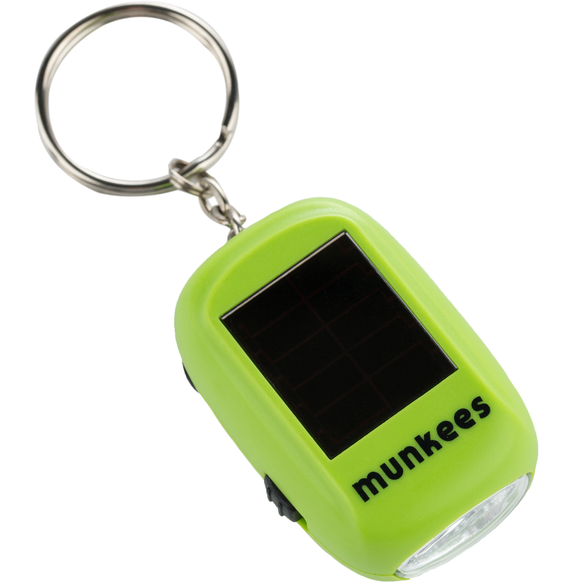 Munkees Mini Solar Dynamo lampe Schlüsselanhänger gelb