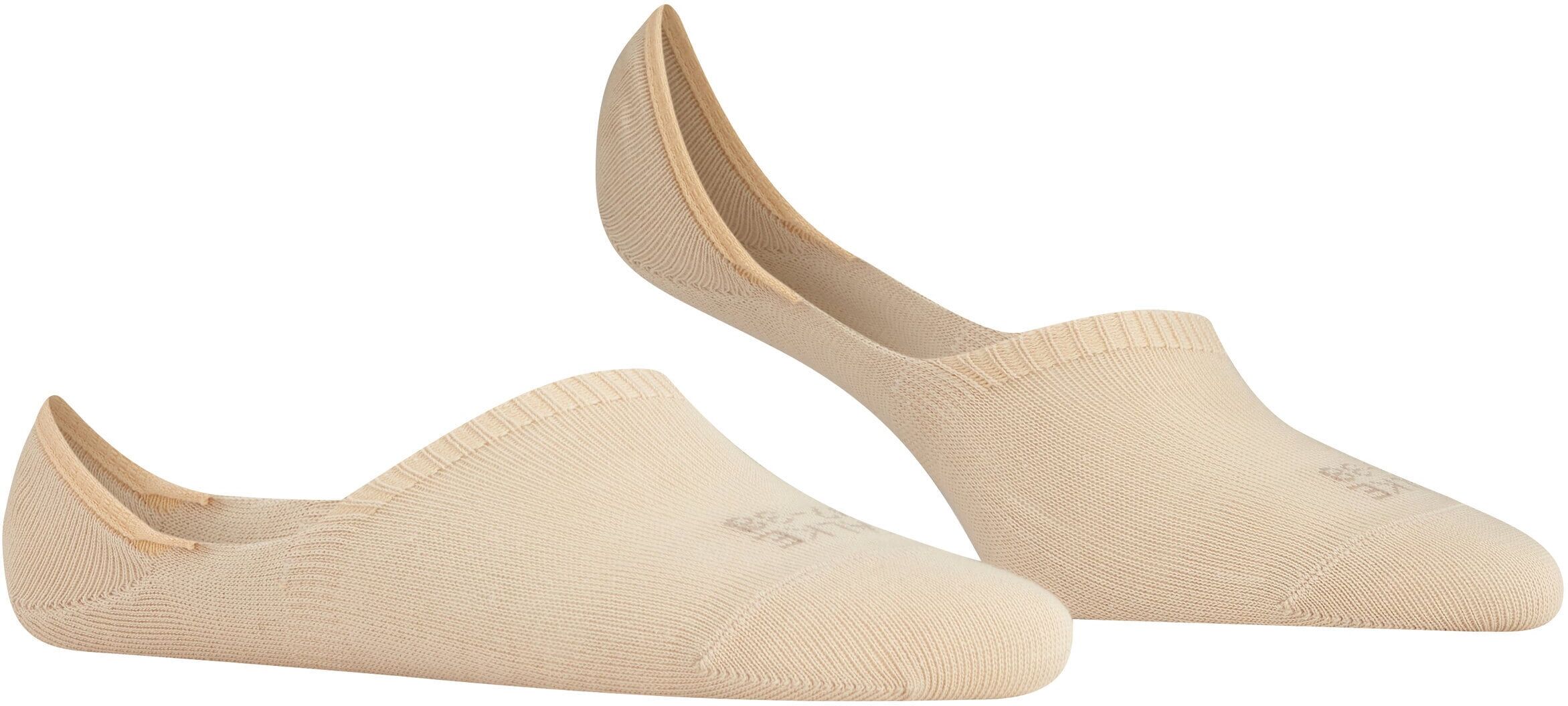 Füßlinge FALKE "Step High Cut", Kinder, Gr. 39-40, beige (cream (4011)), Obermaterial: 77% Baumwolle CO. 19% Polyamid PA. 4% Elasthan EL., glatt, Socken Füßlinge