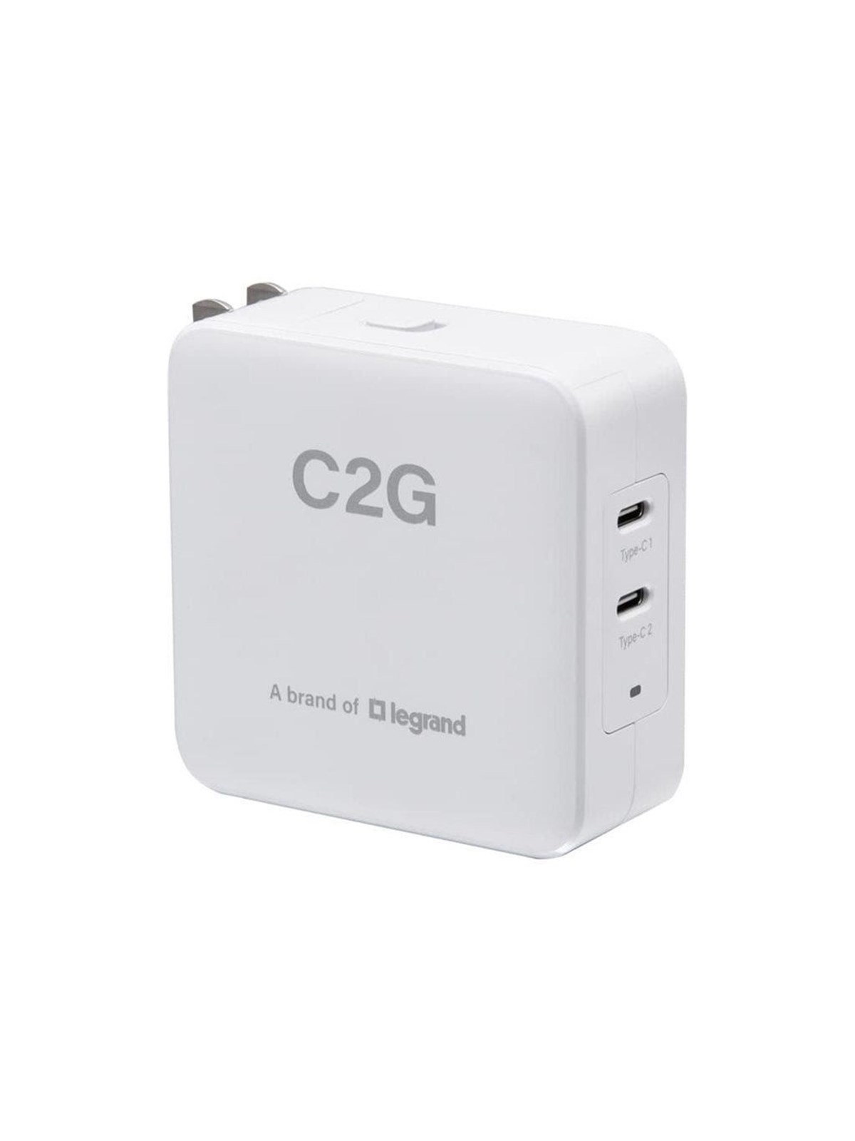 C2G power adapter - dual - USB-C - 65 watt