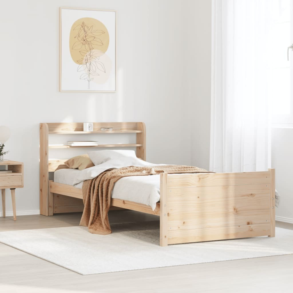 Prolenta Bed met nachtkastje van massief hout