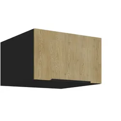 Aufsatzschrank Hochschrank 60 cm CREMONA Eiche Küchenzeile Küchenblock Küche