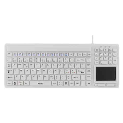 Deltaco TB-506 - tastatur - med touchp (DE, Kabelgebunden) (TB-506)
