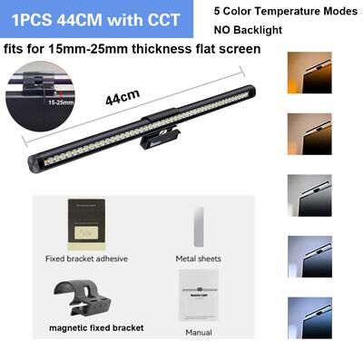 Evergreen Home Goods RGB Monitor Light Bar, With Music Sync Mode, PC Screen Lamp For Home Office Desk, Gaming Setup Ambience c105f Screen Light
