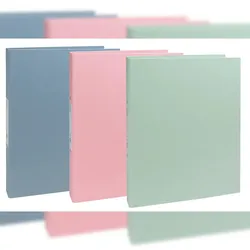 Exacompta 54239E 10x Festes Ringbuch A4, 2 Ringe 30mm, Recyclingkarton, Kollektion AutentiK - Farben sortiert