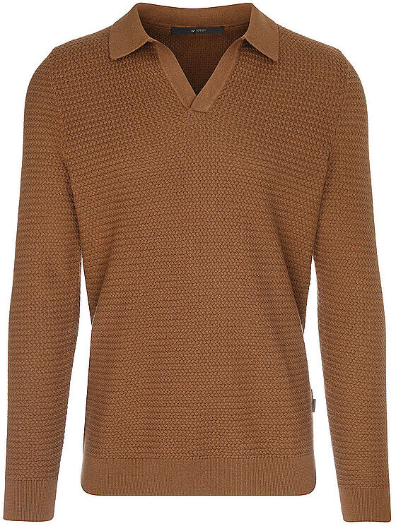 WINDSOR Polo-Pullover hellbraun   S S