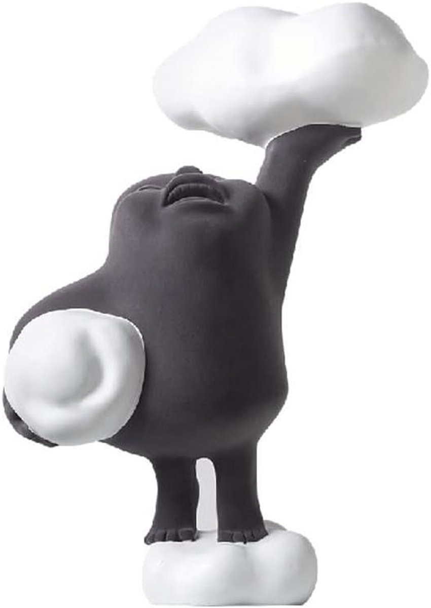 Abstracte Figuur Sculptuur Grijs - Moderne Minimalistische Tafeldecoratie