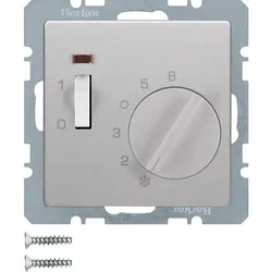 Hager/Berk Temperaturregler alu/lack mit Öffner 20306084