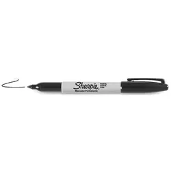 Sharpie Fine Point Permanent-Marker Feine Spitze Schwarz 12 Stück(e)