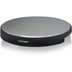 Cloer Warmhalteplatte 6718, elektrisch, 1000 Watt, Edelstahl, Heizfläche Ø 35 cm