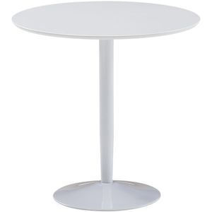 Wohnling Esstisch WL6.504, weiß hochglanz, 75 x 74 cm, rund