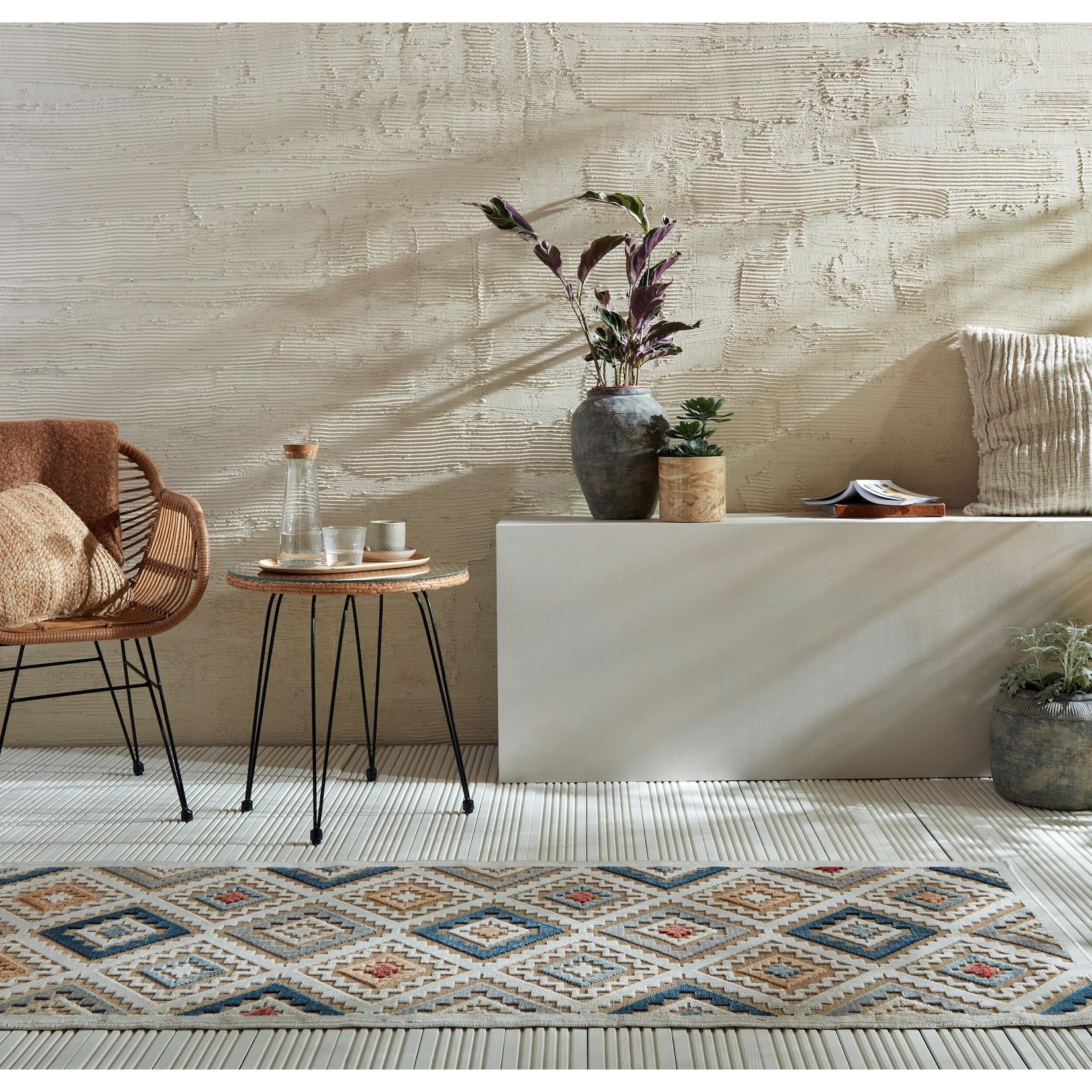 Outdoor-Läufer Orient Natur-Bunt 80 x 230 cm - LAGAN Kadima Design
