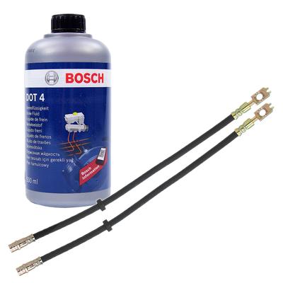 Bestprice 2x Bremsschlauch vorne + 500ml Bremsflüssigkeit [Hersteller-Nr. 31294166] für Audi, VW, Seat, Skoda